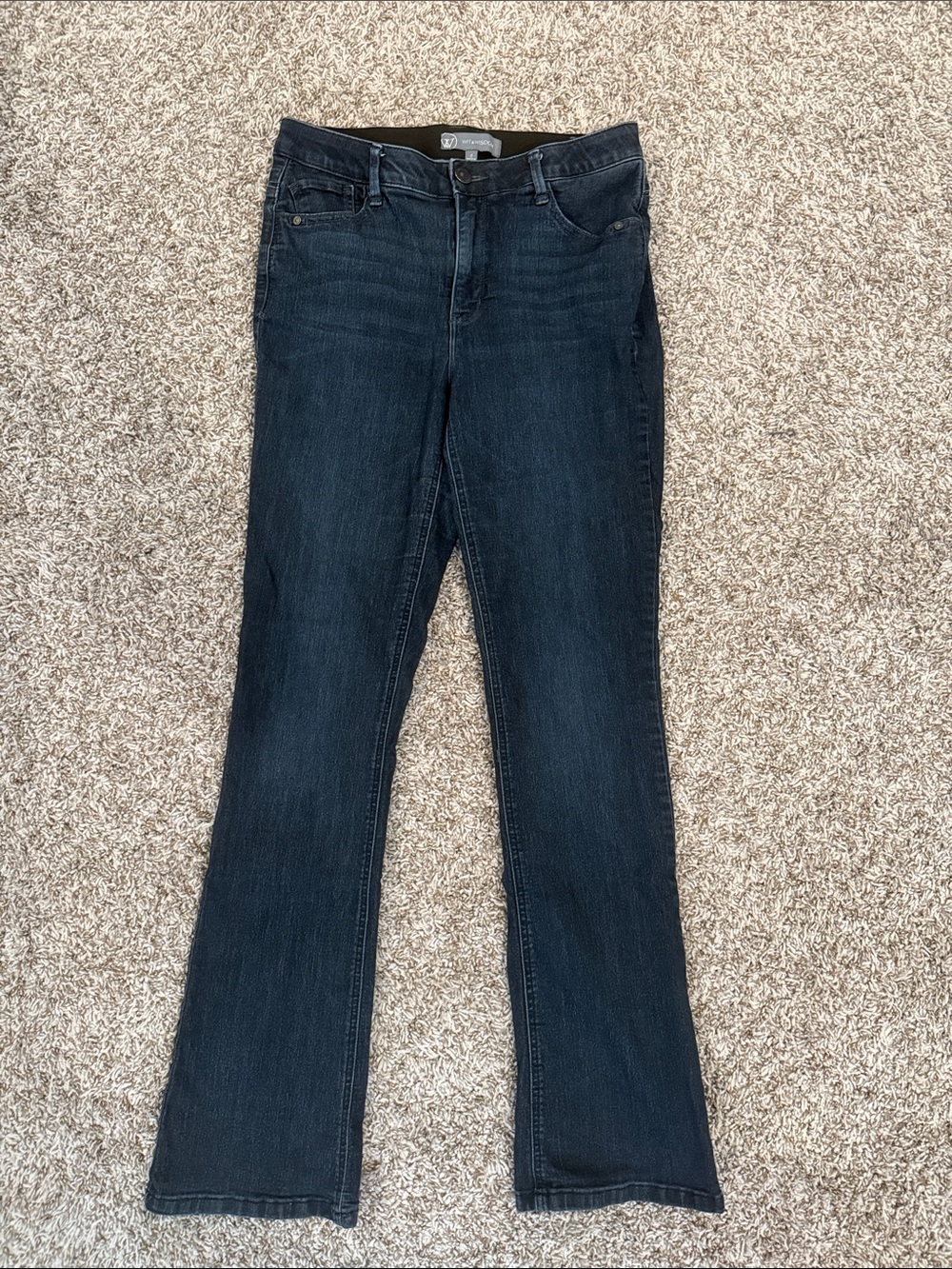 Wit and Wisdom Women's Dark Blue Bootcut Jeans